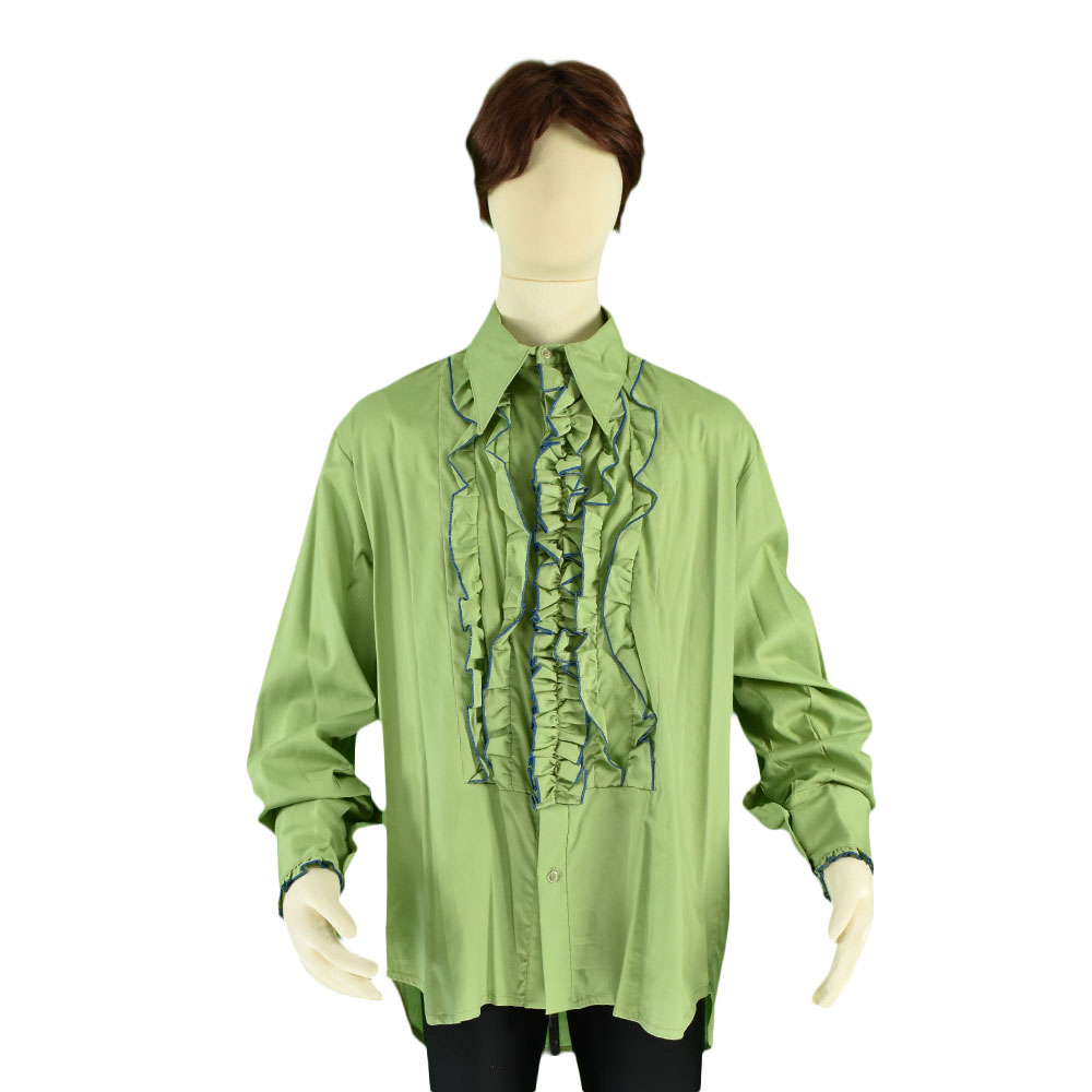 Camisa de los 70's con escarola talla XL