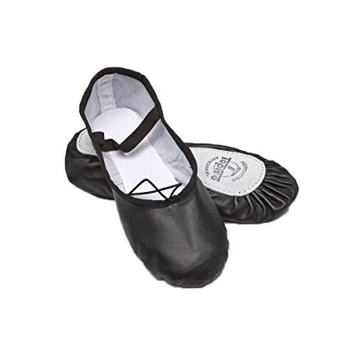 (TOPI) Zapatilla media punta de piel con meril