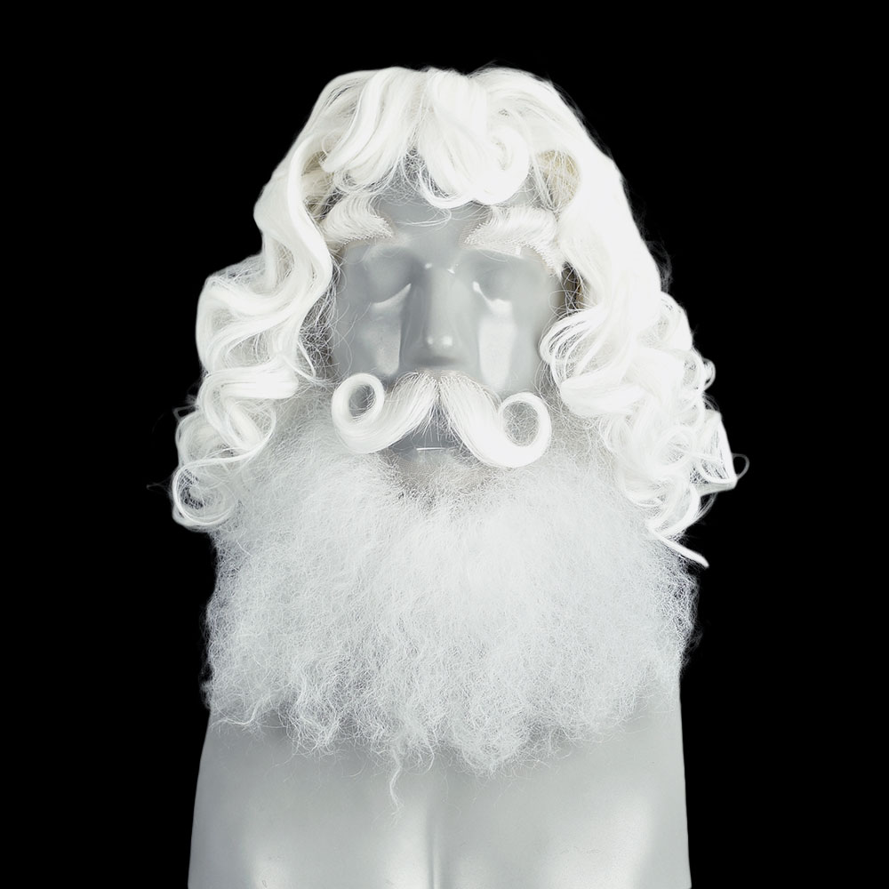 Peluca, barba, bigote y cejas de Santa Claus