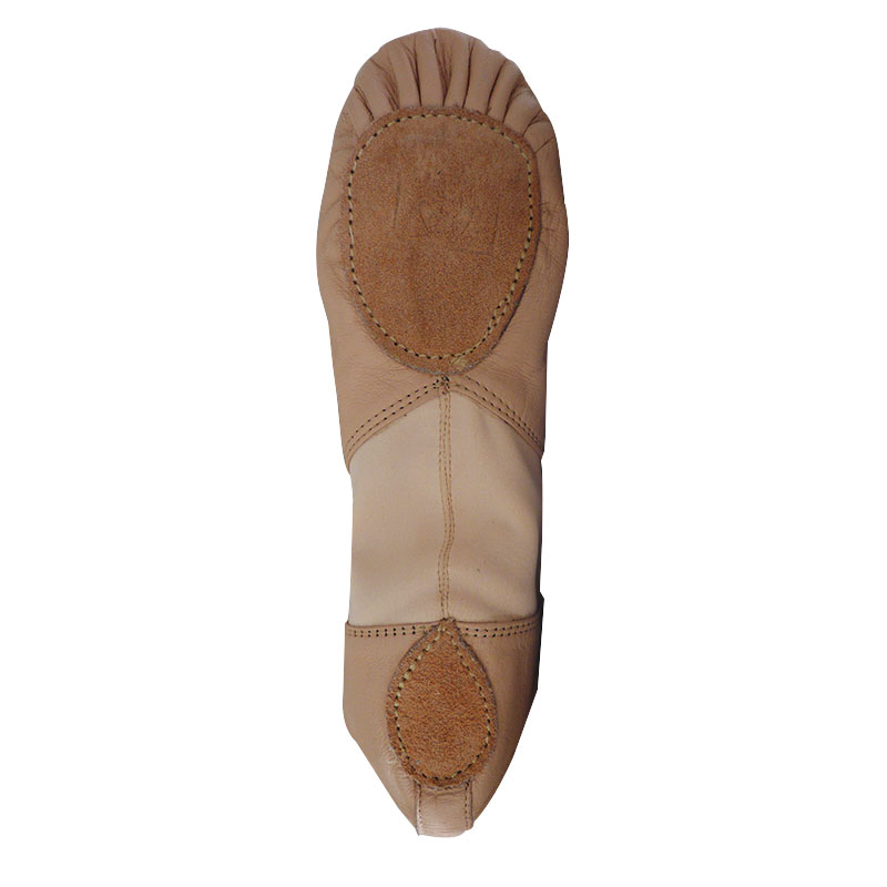 Zapatilla de media punta split en piel 1