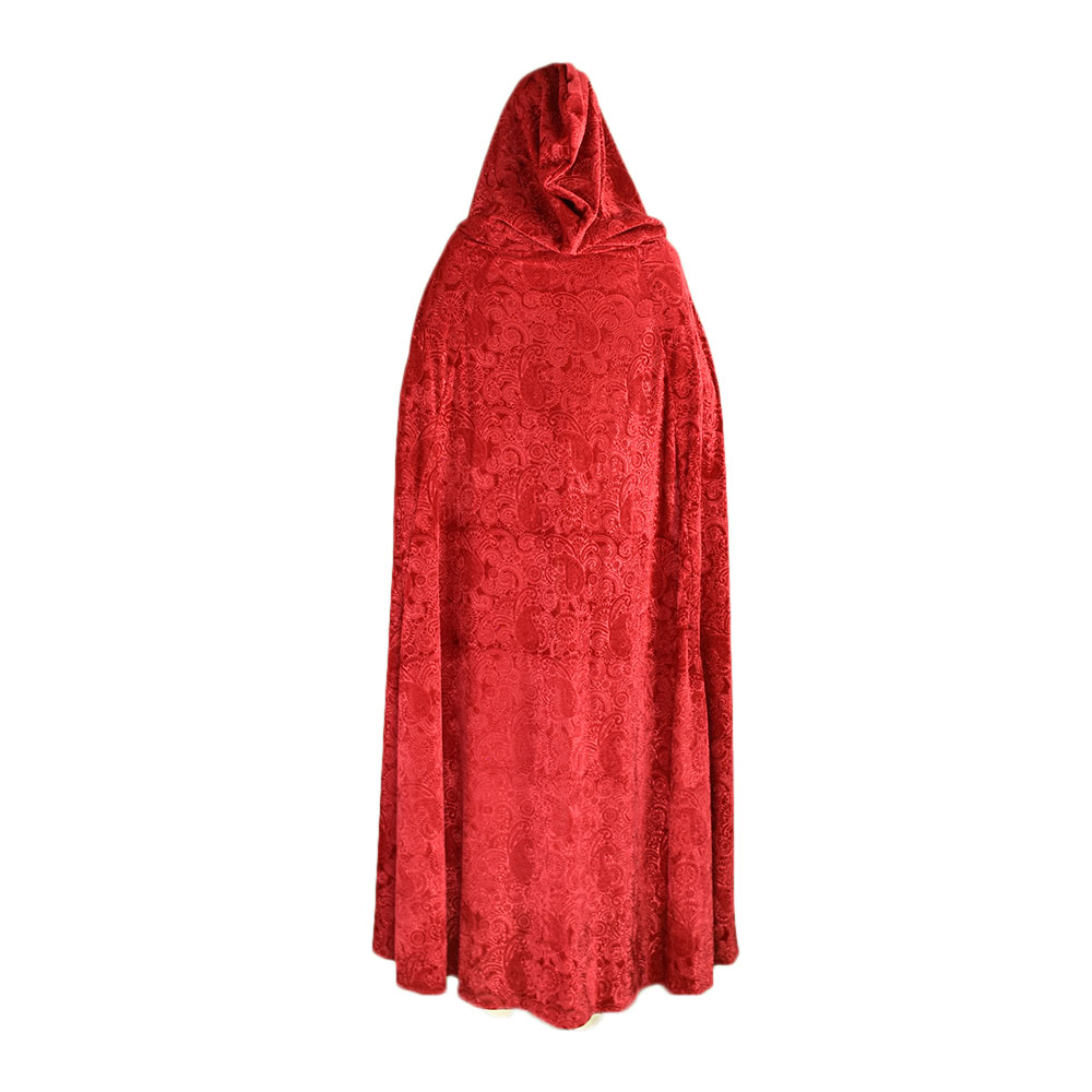 Capa de terciopelo brocado corta