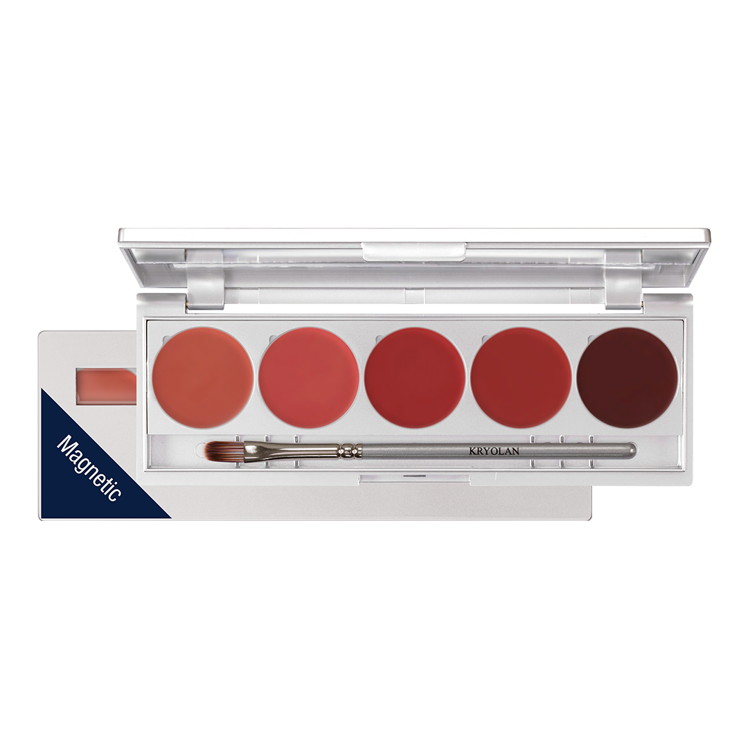 1215 Set de labiales de 5 colores (estuche magnético)