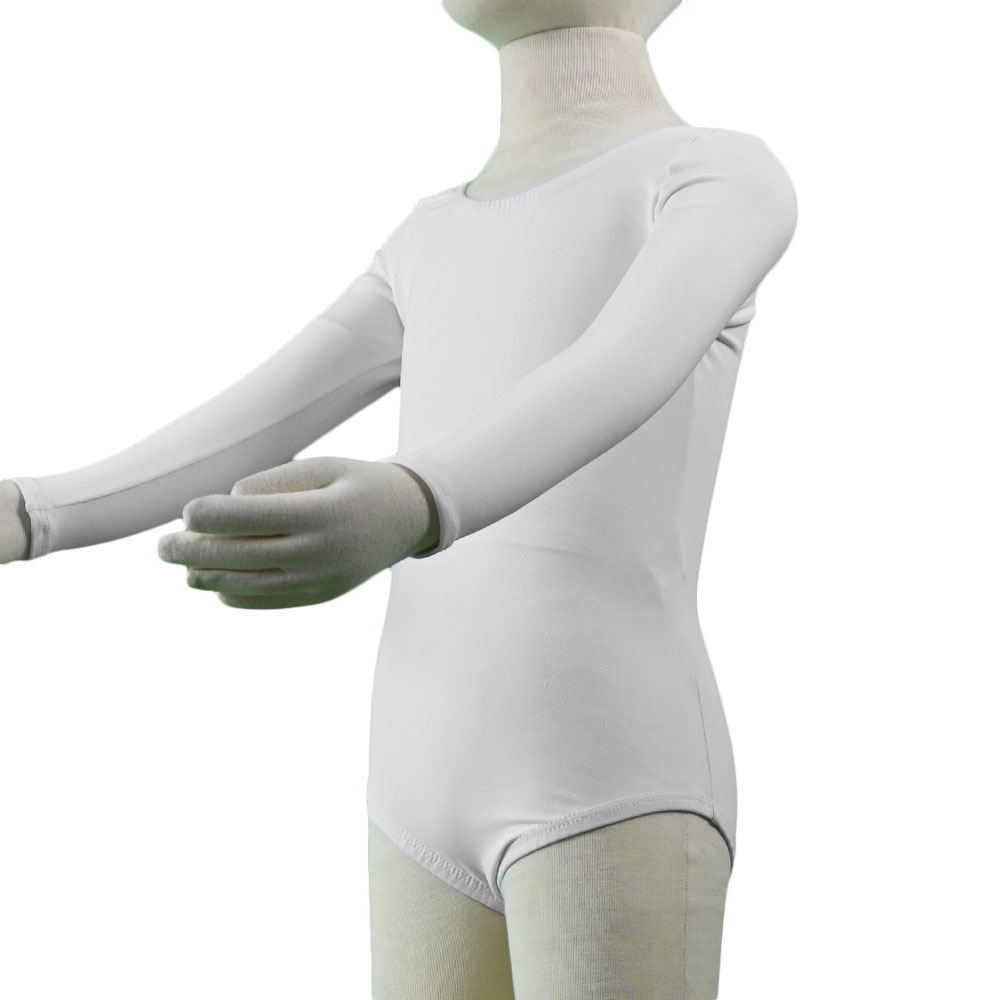 Leotardo para niña manga larga suplex