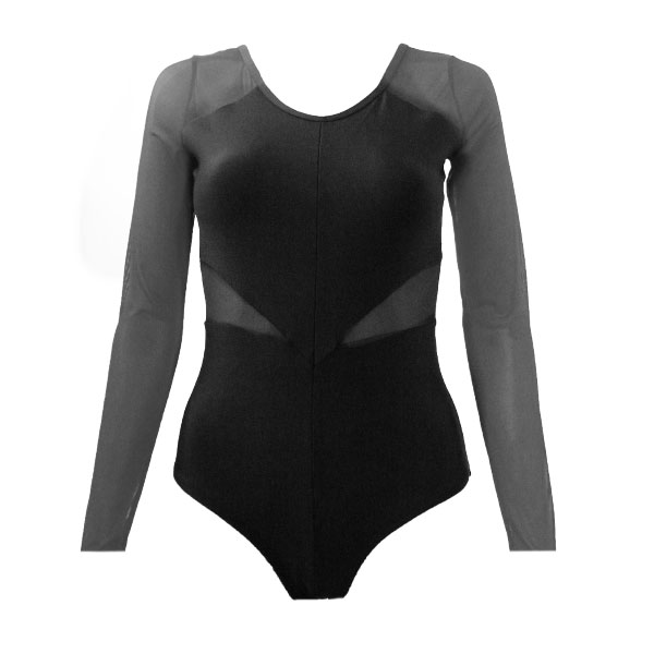 Leotardo Mod. 533 mangas de mesh