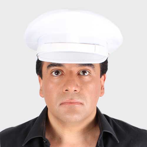 Gorra de policía para hombre 