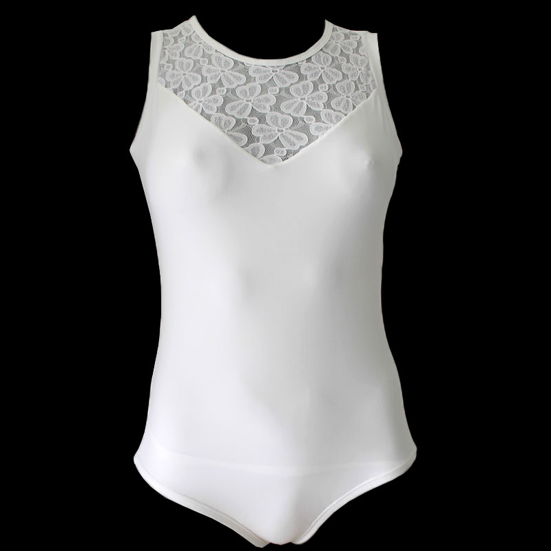 Leotardo con encaje 