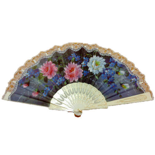 Abanico pericón con encaje