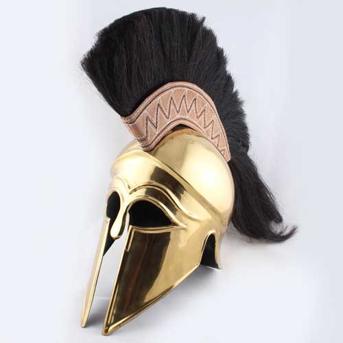 Casco corintio royal con crin