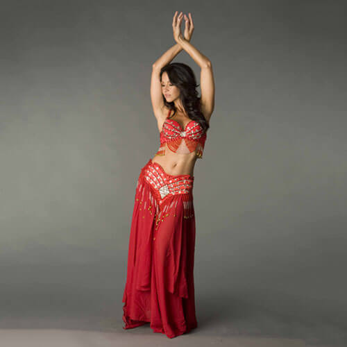Conjunto elegante de Belly Dance