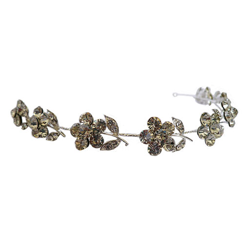 Tiara de pedrería de cristal Mod. WHD-025