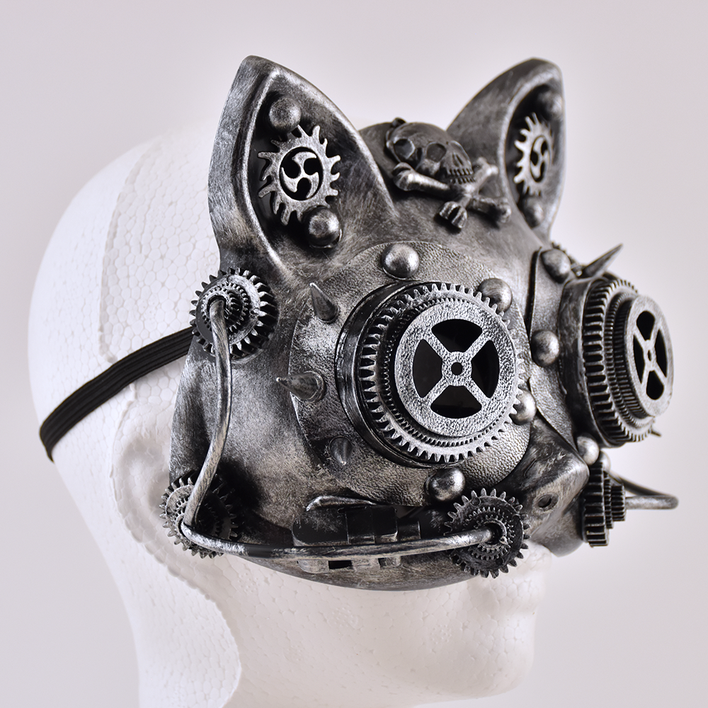 Máscara Steampunk de Gato Mod. L001S