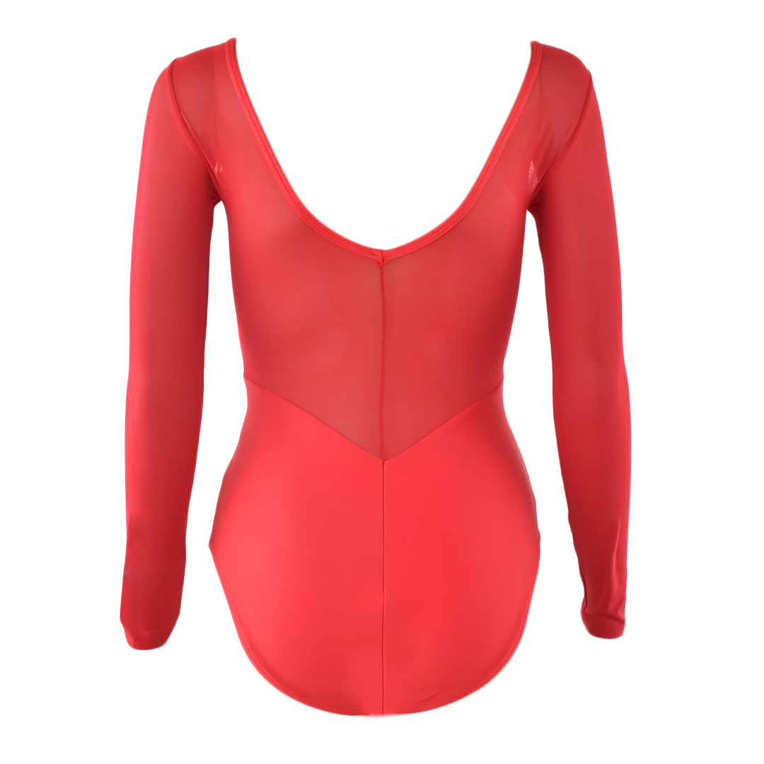 Leotardo Mod. 533 mangas de mesh