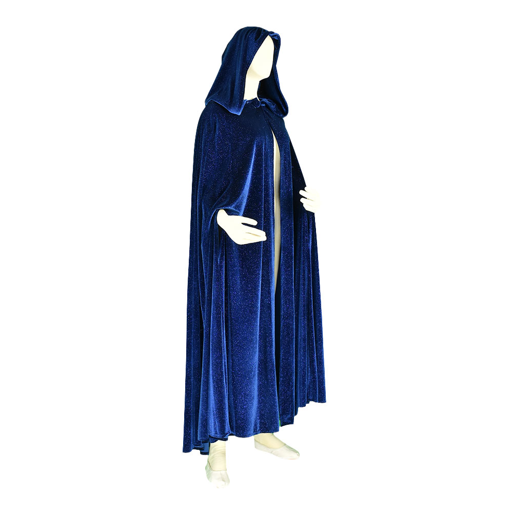 Capa de terciopelo brilloso corta