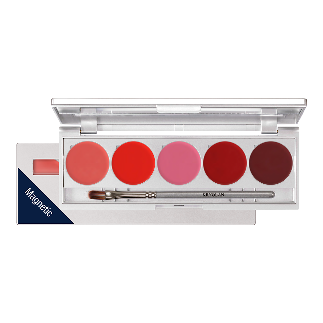 1215 Set de labiales de 5 colores (estuche magnético)