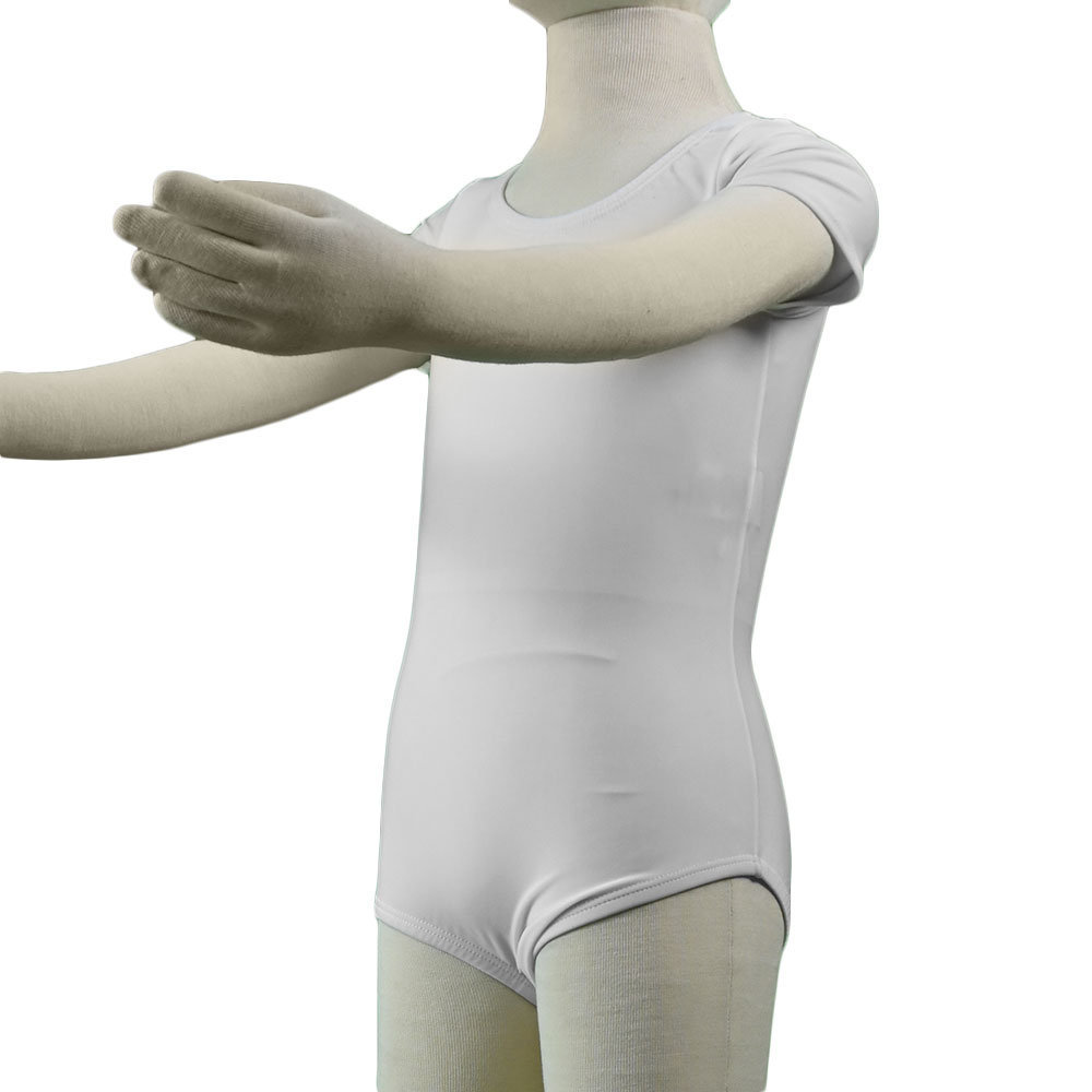 Leotardo para niña manga corta suplex