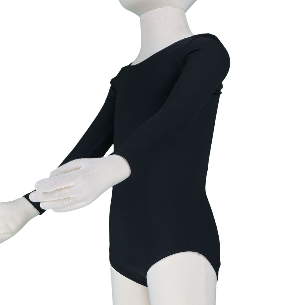 Leotardo para niña manga larga algodón